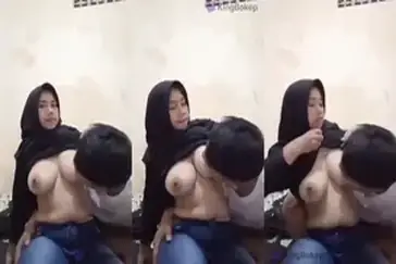 Ngisep Tetek Perempuan Jilbab Tobrut