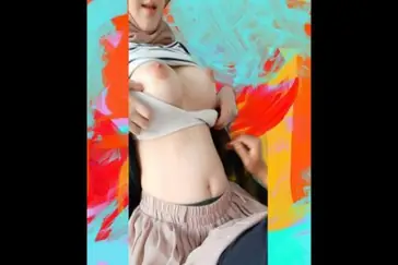 Skandal Hijab Toket Pink Terbuka Menggoda Panas